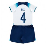 England Declan Rice #4 Fotballklær Hjemmedraktsett Barn VM 2022 Kortermet (+ korte bukser)